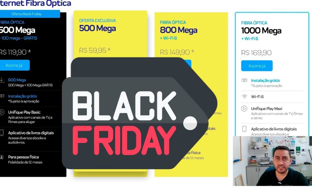 Promoções de internet fixa e móvel na Black Friday 2024 de Provedores e Operadoras